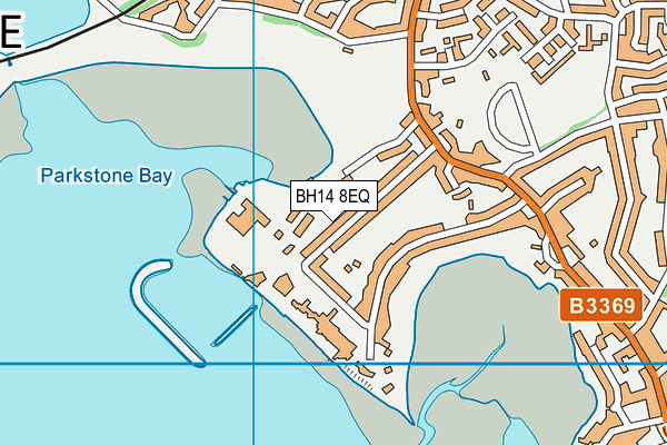 BH14 8EQ map - OS VectorMap District (Ordnance Survey)