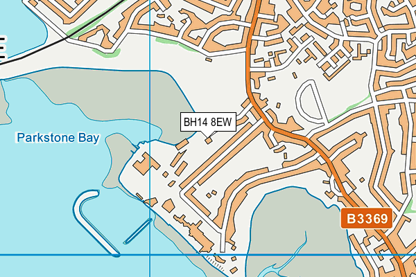 BH14 8EW map - OS VectorMap District (Ordnance Survey)