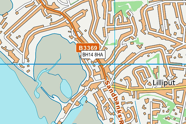 BH14 8HA map - OS VectorMap District (Ordnance Survey)