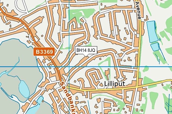 BH14 8JQ map - OS VectorMap District (Ordnance Survey)
