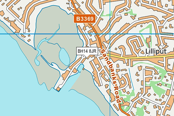 BH14 8JR map - OS VectorMap District (Ordnance Survey)