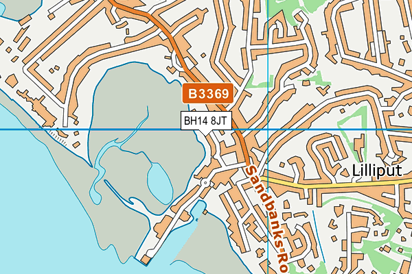 BH14 8JT map - OS VectorMap District (Ordnance Survey)