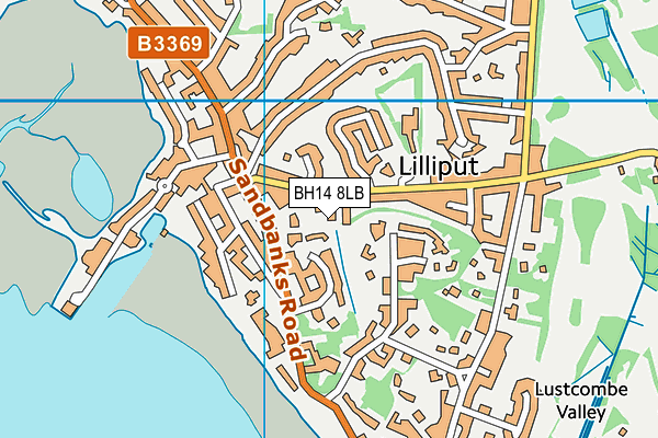 BH14 8LB map - OS VectorMap District (Ordnance Survey)
