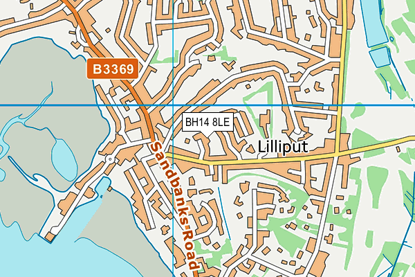 BH14 8LE map - OS VectorMap District (Ordnance Survey)