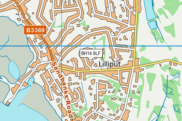 BH14 8LF map - OS VectorMap District (Ordnance Survey)