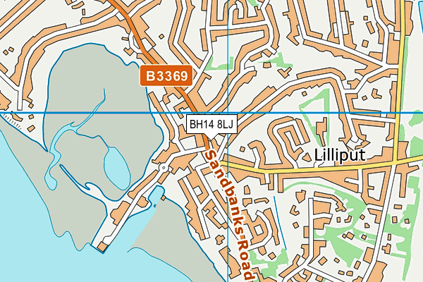 BH14 8LJ map - OS VectorMap District (Ordnance Survey)