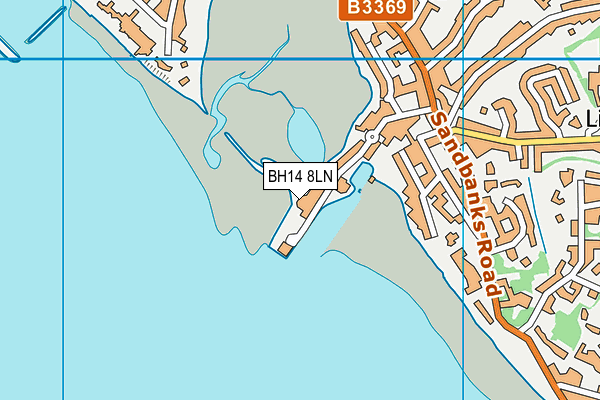 BH14 8LN map - OS VectorMap District (Ordnance Survey)