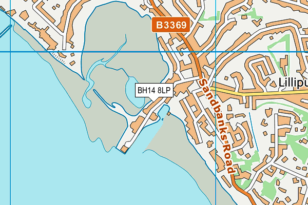 BH14 8LP map - OS VectorMap District (Ordnance Survey)