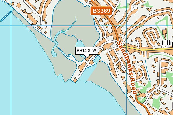 BH14 8LW map - OS VectorMap District (Ordnance Survey)