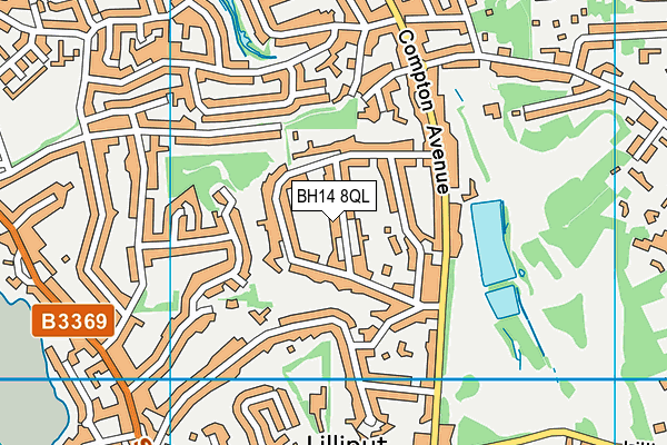 BH14 8QL map - OS VectorMap District (Ordnance Survey)