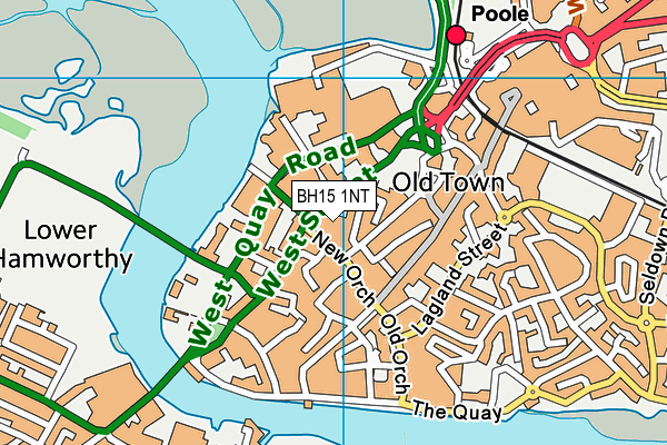 BH15 1NT map - OS VectorMap District (Ordnance Survey)