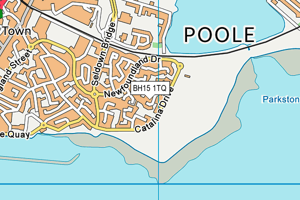 Poole Cycle Speedway Club map (BH15 1TQ) - OS VectorMap District (Ordnance Survey)