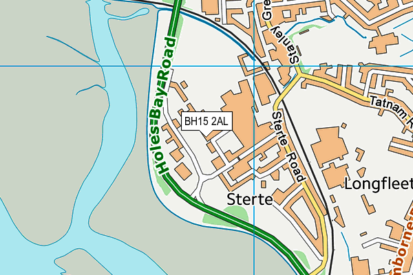 BH15 2AL map - OS VectorMap District (Ordnance Survey)