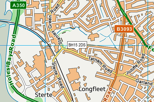 BH15 2DS map - OS VectorMap District (Ordnance Survey)