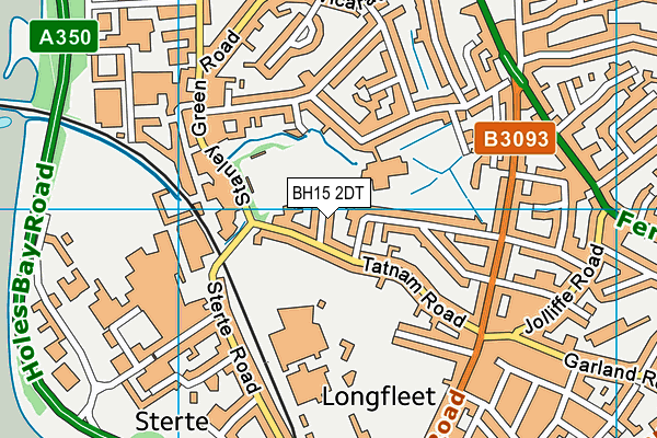 BH15 2DT map - OS VectorMap District (Ordnance Survey)
