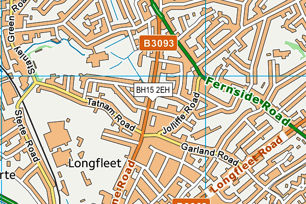 BH15 2EH map - OS VectorMap District (Ordnance Survey)