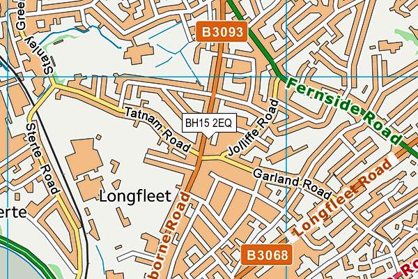 BH15 2EQ map - OS VectorMap District (Ordnance Survey)