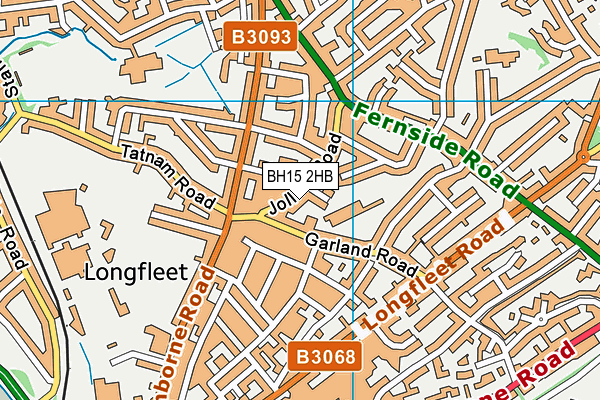 BH15 2HB map - OS VectorMap District (Ordnance Survey)