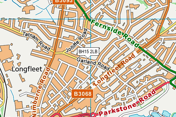 BH15 2LB map - OS VectorMap District (Ordnance Survey)