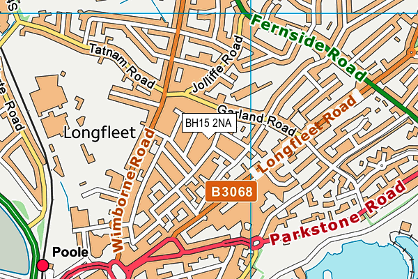 BH15 2NA map - OS VectorMap District (Ordnance Survey)
