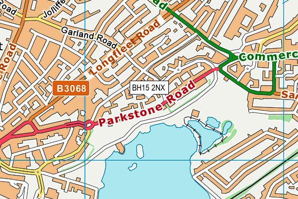 BH15 2NX map - OS VectorMap District (Ordnance Survey)