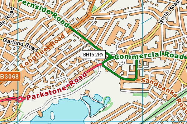 BH15 2PA map - OS VectorMap District (Ordnance Survey)