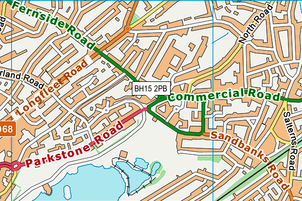 BH15 2PB map - OS VectorMap District (Ordnance Survey)