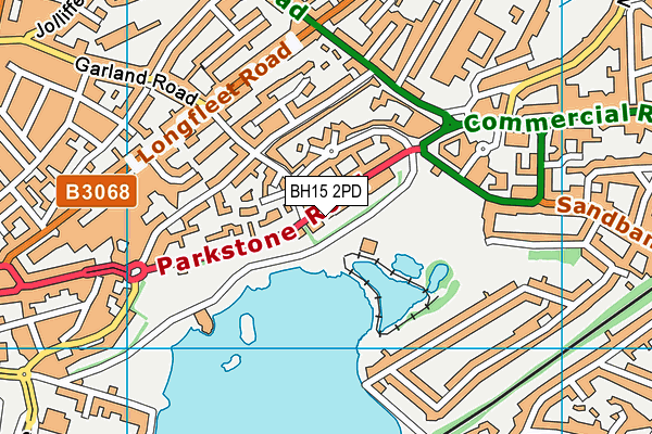 BH15 2PD map - OS VectorMap District (Ordnance Survey)