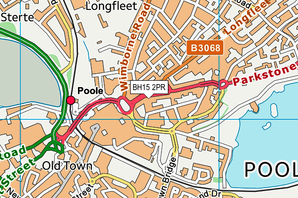 BH15 2PR map - OS VectorMap District (Ordnance Survey)