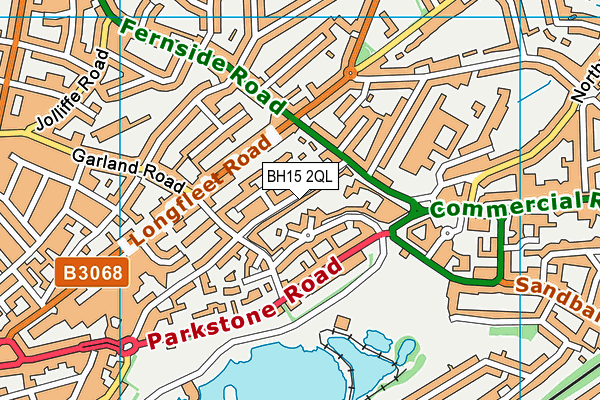 BH15 2QL map - OS VectorMap District (Ordnance Survey)