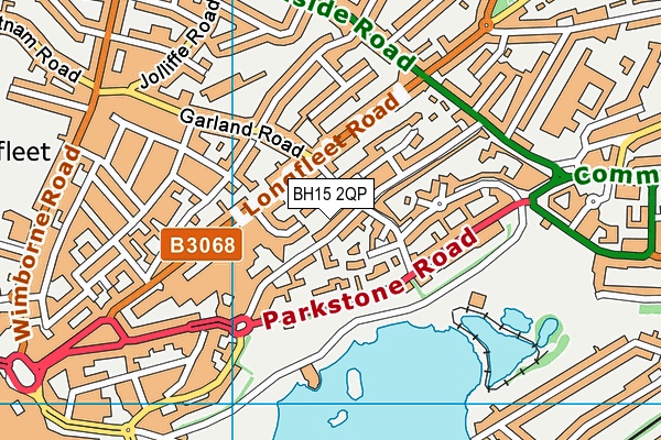 BH15 2QP map - OS VectorMap District (Ordnance Survey)