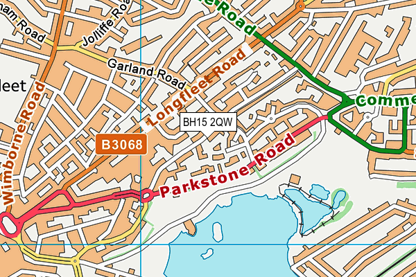 BH15 2QW map - OS VectorMap District (Ordnance Survey)