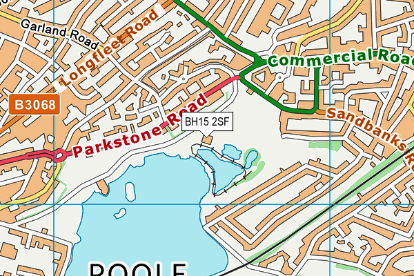Poole Park map (BH15 2SF) - OS VectorMap District (Ordnance Survey)