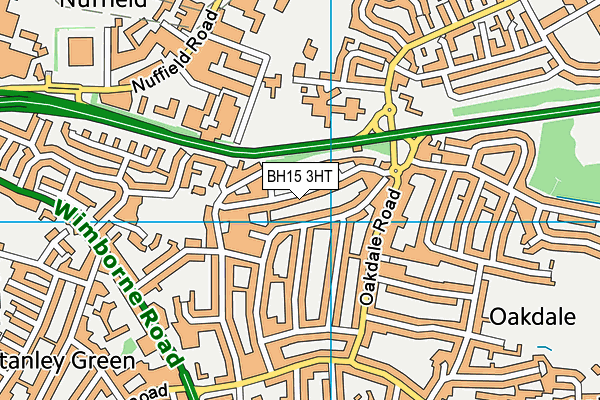 BH15 3HT map - OS VectorMap District (Ordnance Survey)