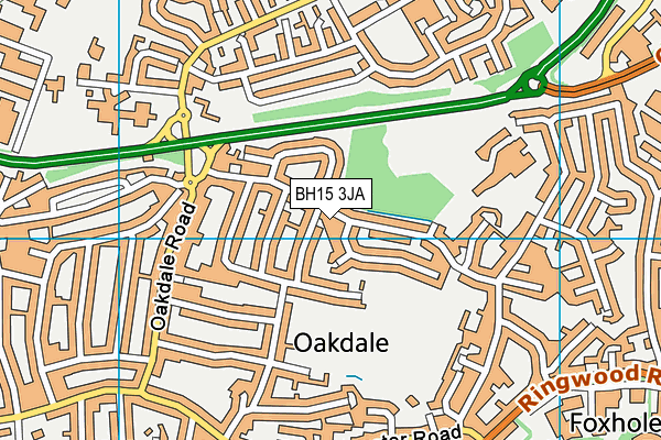 BH15 3JA map - OS VectorMap District (Ordnance Survey)