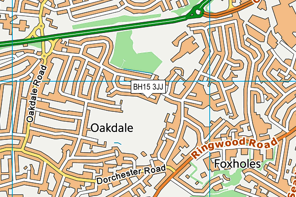 BH15 3JJ map - OS VectorMap District (Ordnance Survey)