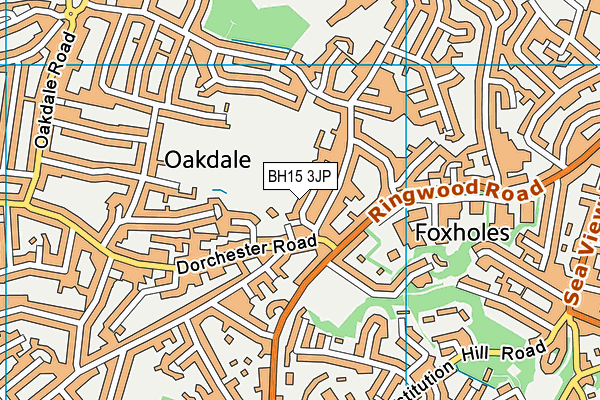 BH15 3JP map - OS VectorMap District (Ordnance Survey)