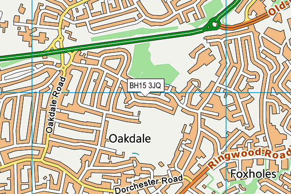 BH15 3JQ map - OS VectorMap District (Ordnance Survey)