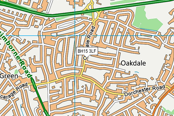 BH15 3LF map - OS VectorMap District (Ordnance Survey)