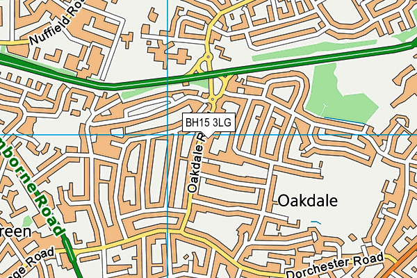 BH15 3LG map - OS VectorMap District (Ordnance Survey)