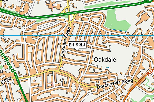 BH15 3LJ map - OS VectorMap District (Ordnance Survey)