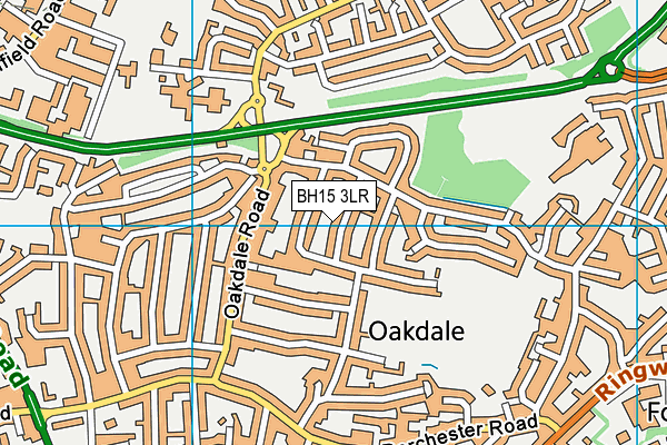 BH15 3LR map - OS VectorMap District (Ordnance Survey)