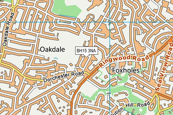 BH15 3NA map - OS VectorMap District (Ordnance Survey)
