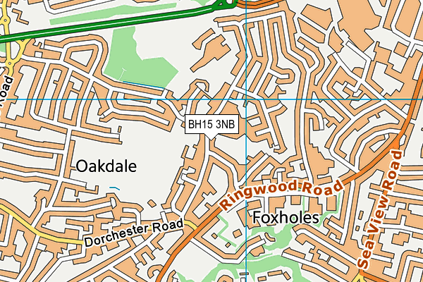 BH15 3NB map - OS VectorMap District (Ordnance Survey)