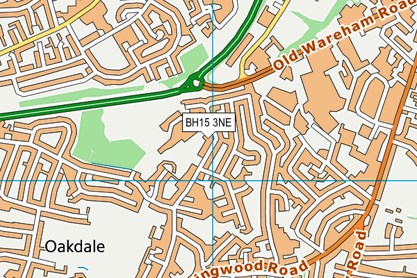 BH15 3NE map - OS VectorMap District (Ordnance Survey)