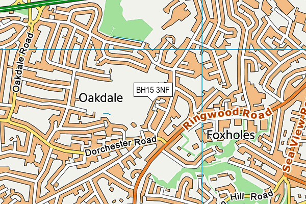 BH15 3NF map - OS VectorMap District (Ordnance Survey)