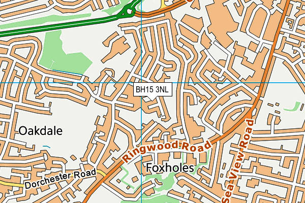 BH15 3NL map - OS VectorMap District (Ordnance Survey)