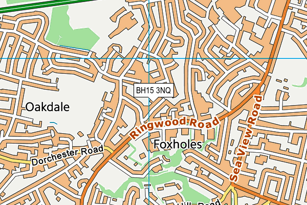 BH15 3NQ map - OS VectorMap District (Ordnance Survey)