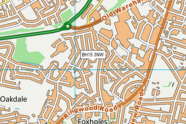 BH15 3NW map - OS VectorMap District (Ordnance Survey)