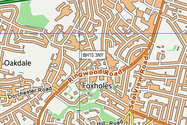 BH15 3NY map - OS VectorMap District (Ordnance Survey)